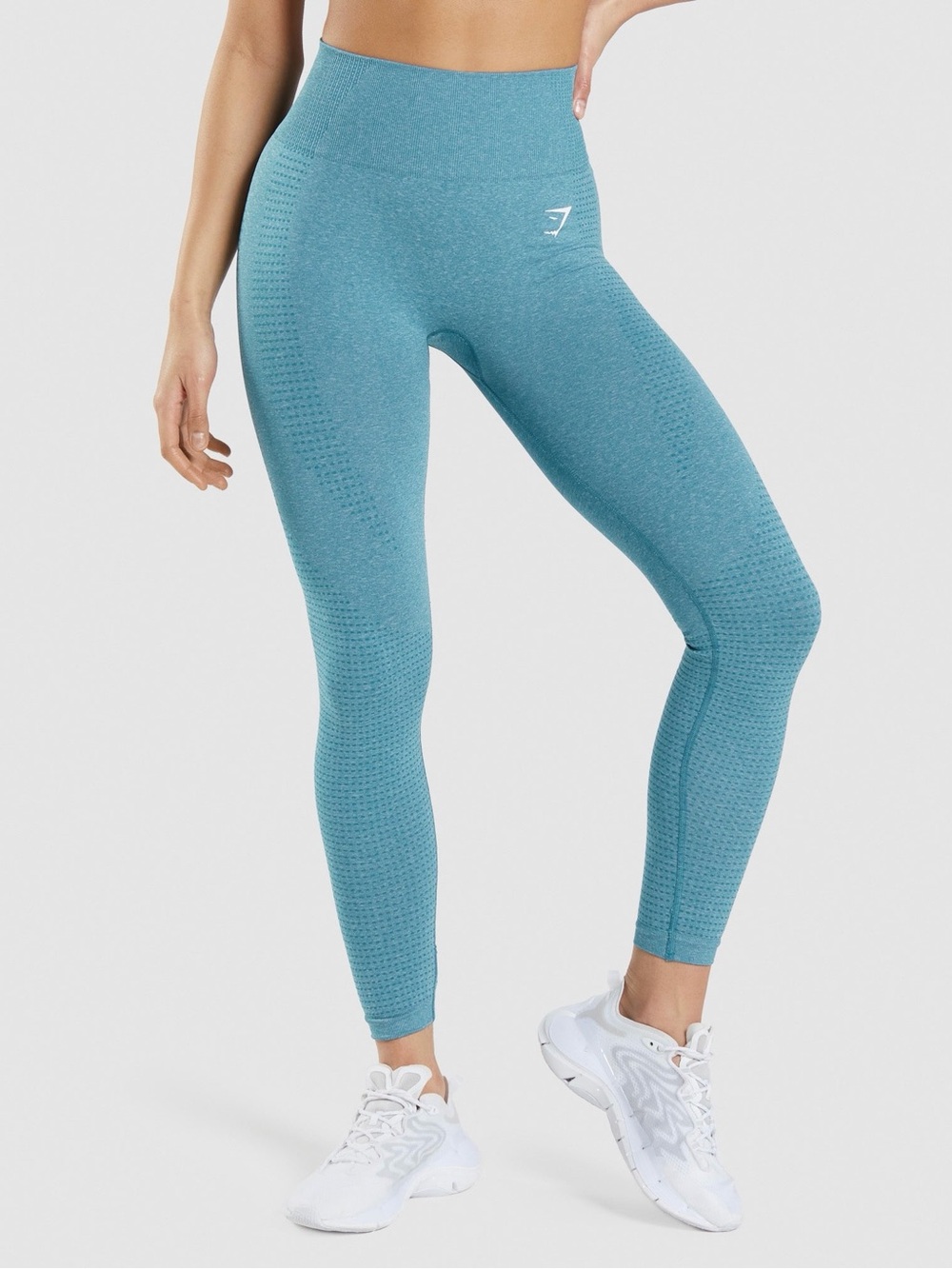 Gymshark Vital Seamless 2.0 High Rise Ankle Leggings, Blue, Size XS